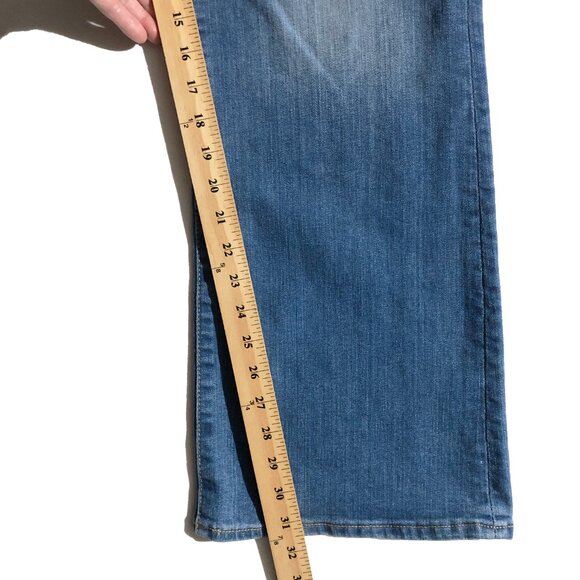 Gap 1969 Perfect Boot Mens 32r Blue Bootcut Jeans - Picture 6 of 10